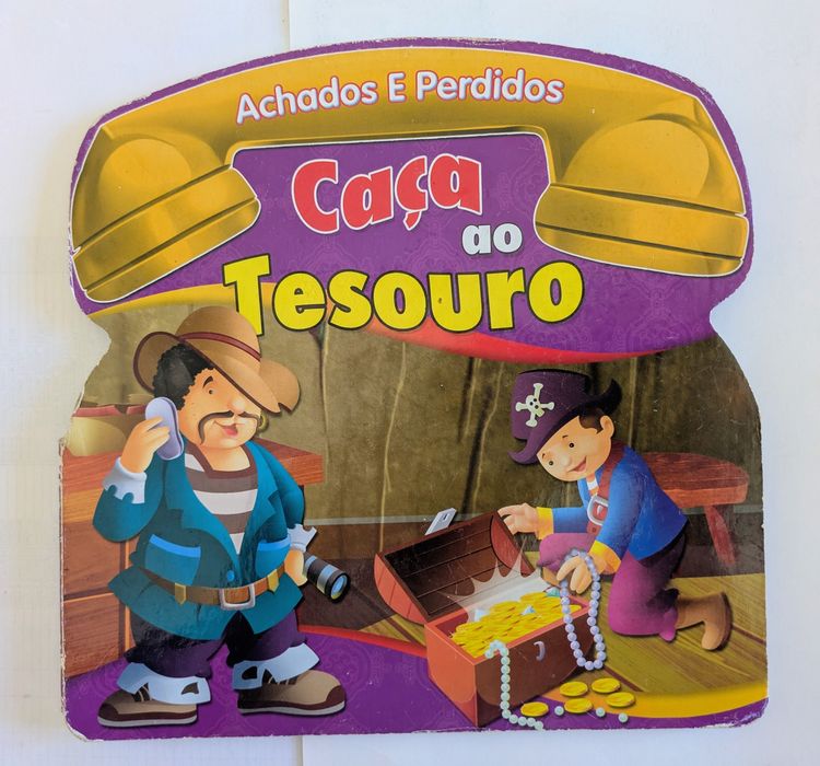 Livro cartonado, Caça ao Tesouro, coleção Perdidos e Achados