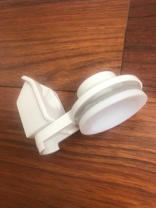 Suporte chuveiro com ventosa branco