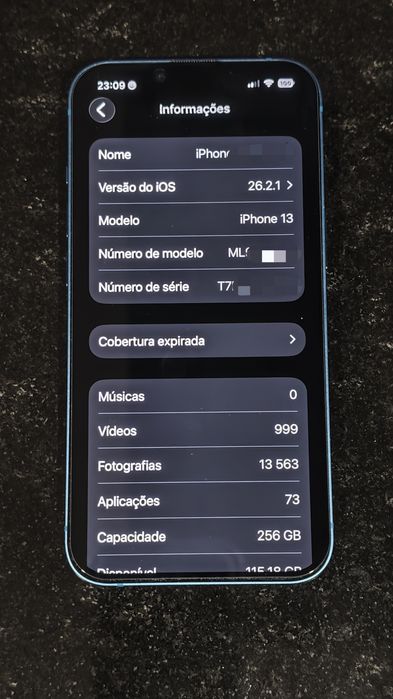 iPhone 13 256gb azul com garantia e fatura