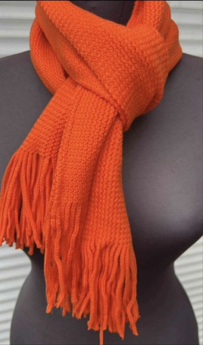 Szalik unisex jesien zima oranz