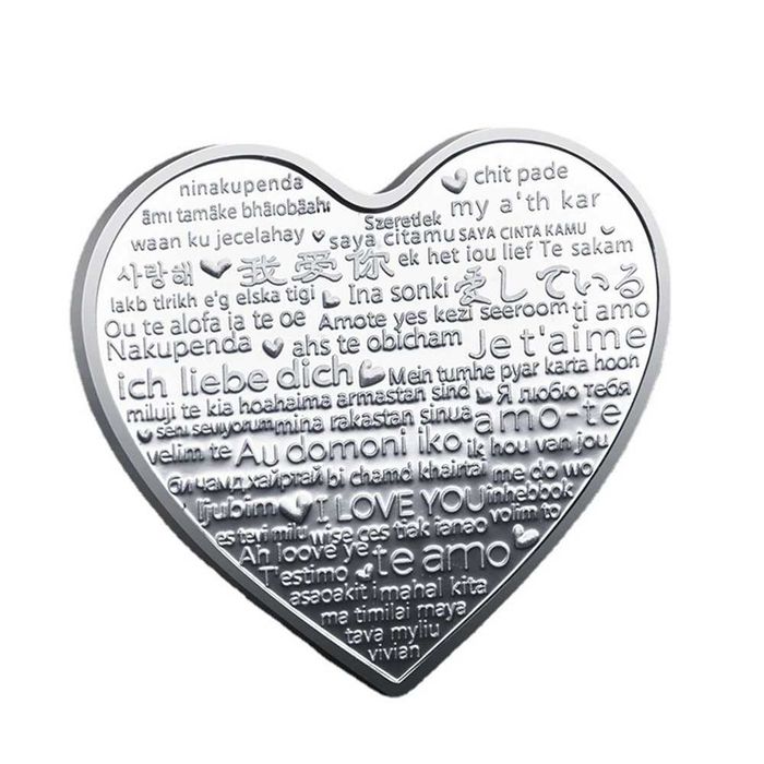 Памятная монета День Святого Валентина I Love You Silver