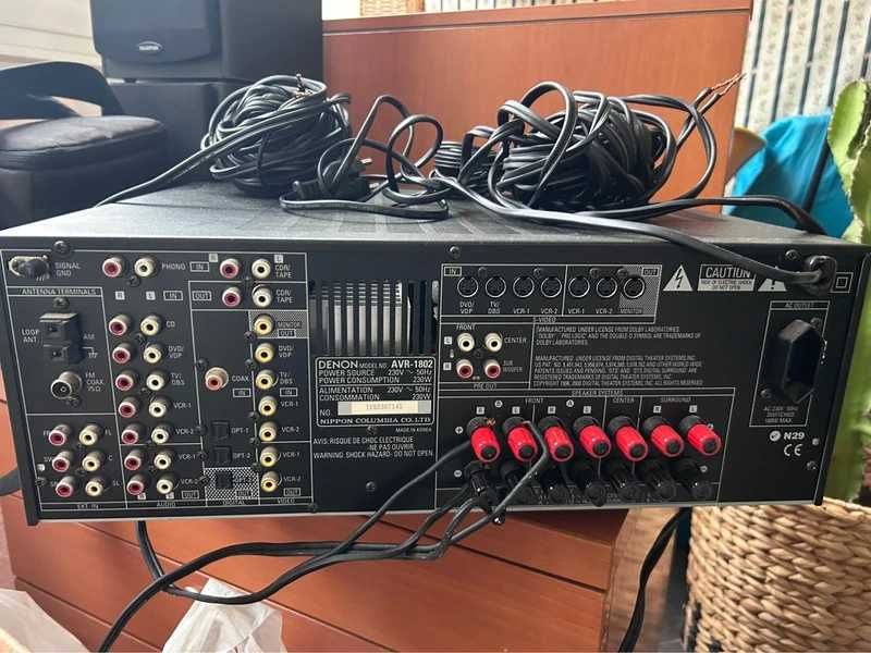 Denon AVR 1802 + Colunas Speakers