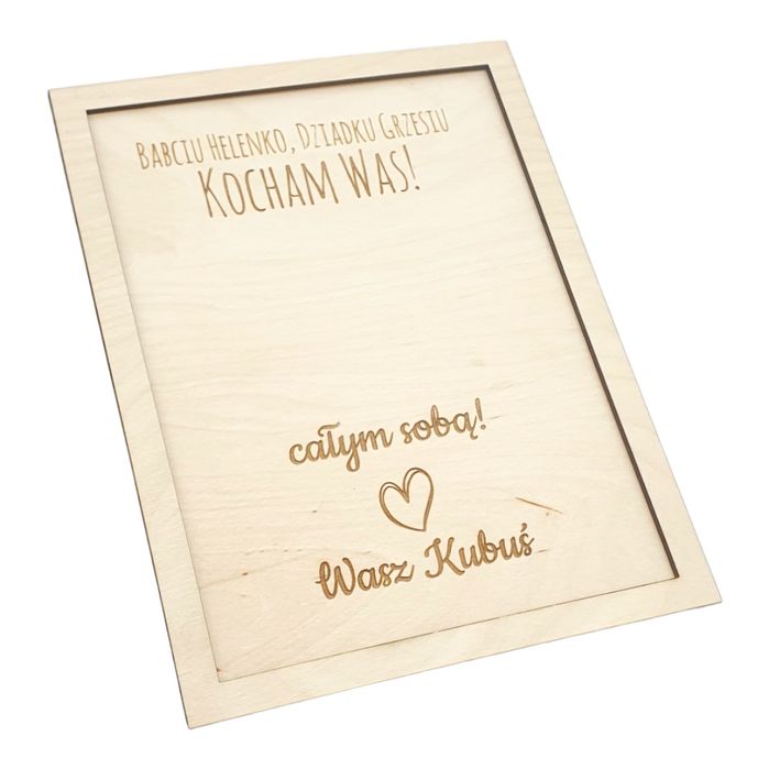 Obraz z kwiatami od wnuków dziadków babci dziadka