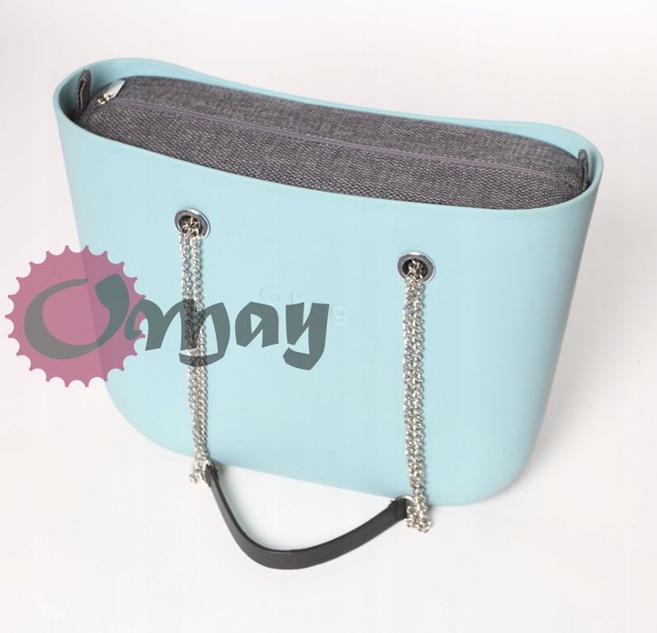 organizer OBAG STANDARD struktura grafit Elegancki 2 kieszenie OMAY