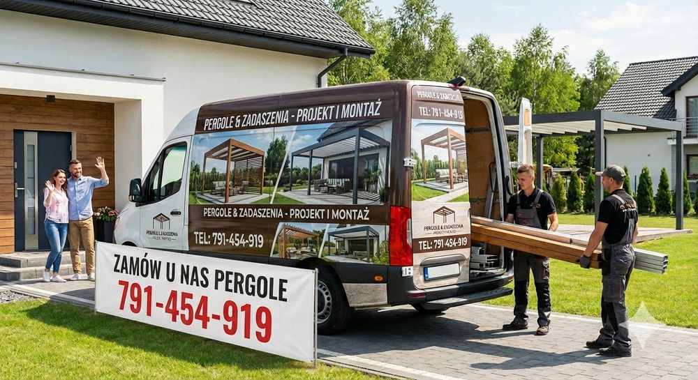 Pergole zadaszenia tarasów wiaty zabudowa tarasu