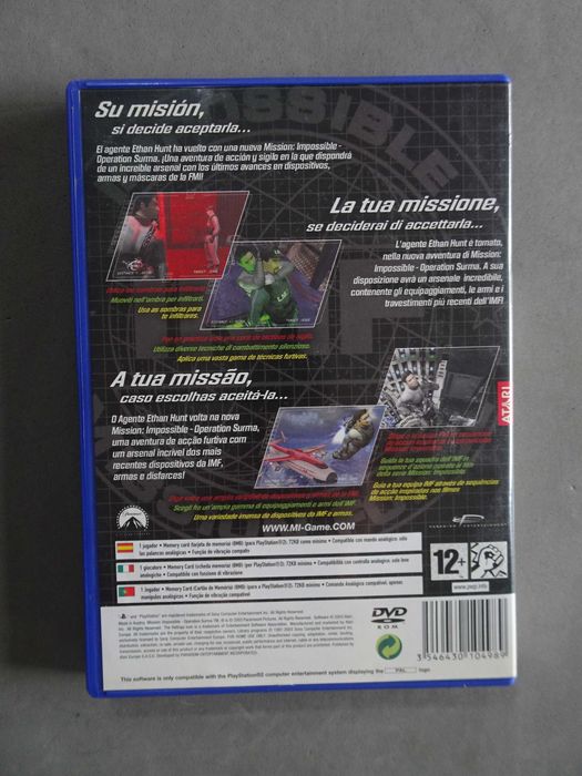 Jogo Playstation 2 - MI Mission Impossible - Operation Surma