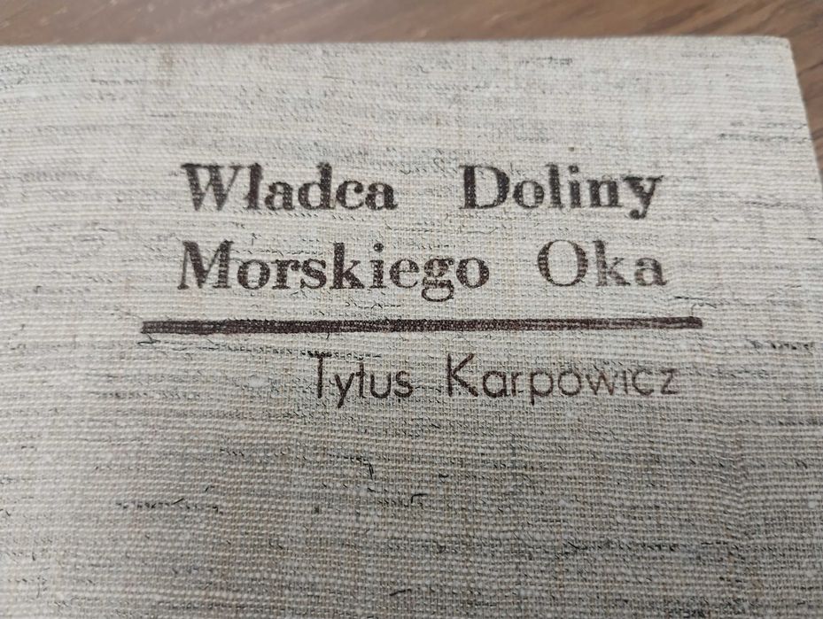 władca doliny morskiego oka tatry zakopane karpowicz  , używana stemple, PRL