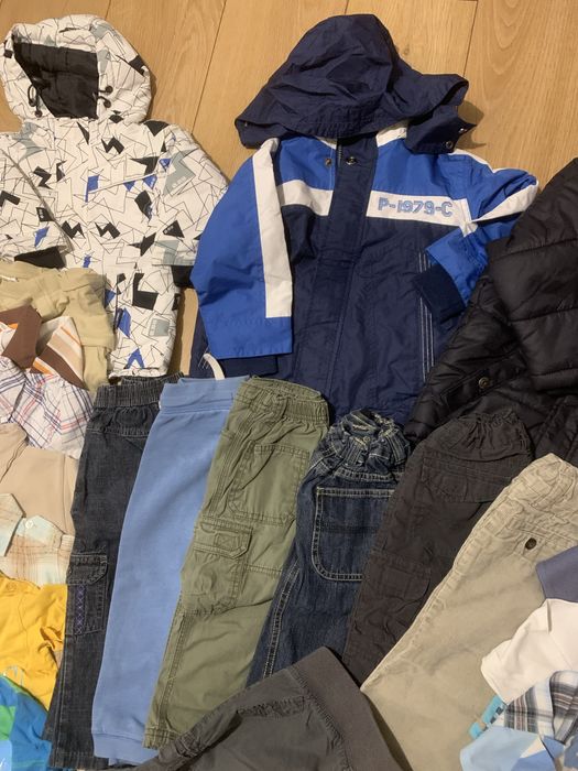 Olbrzymi zestaw paka ubrań dla chłopca 86-92