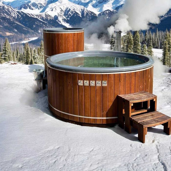 Чан Джакузі Купель Сауна Офуро Карпатський чан на дровах від ВИРОБНИКА