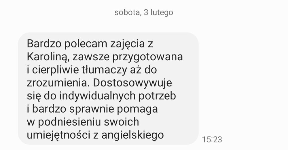 Korepetycje język angielski stacjonarnie