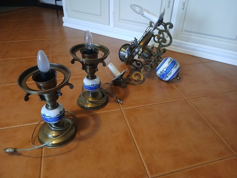 Conjunto de candeeiros