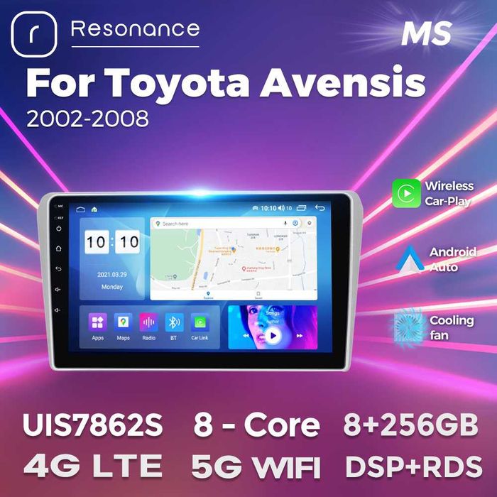 Магнітола Toyota Avensis T25 Т27 Android gps навігація тойота авенс