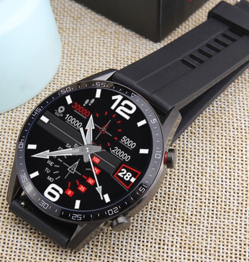 Smartwatch Lemfo modelo L13 Faz chamadas telef nicas Recebe