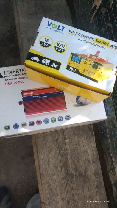 Продам, зарядное 12 и 6 вольт 15 ампер и инвертор 2, 5 киловатта