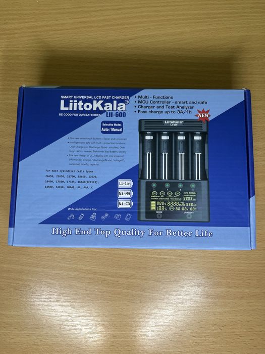 LiitoKala Lii-600 Зарядний пристрій (макс. комплектація)