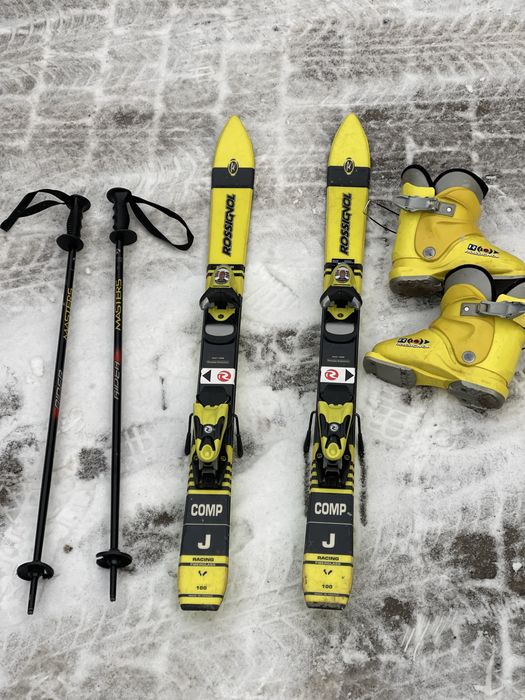 Komplet narciarski Rossignol dla dziecka 100cm – idealny na start