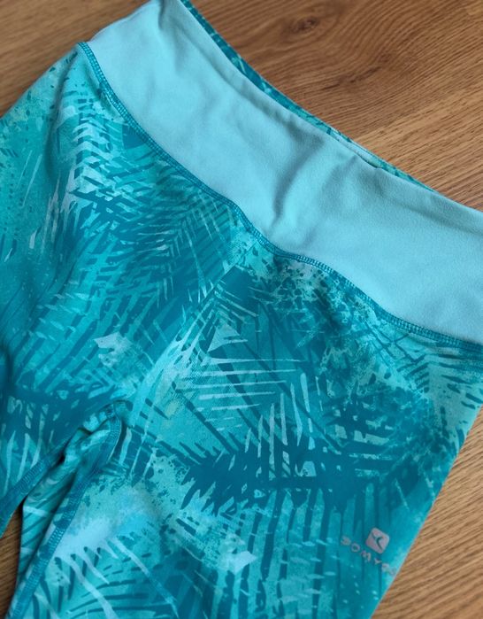 Legginsy sportowe damskie ze ściągaczami S 36