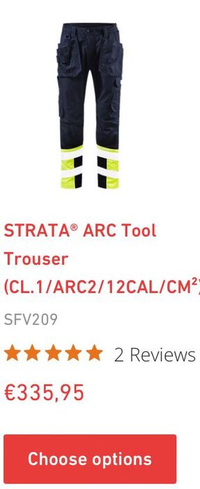 Strata arc tool trouser NOVAS NUNCA USADAS