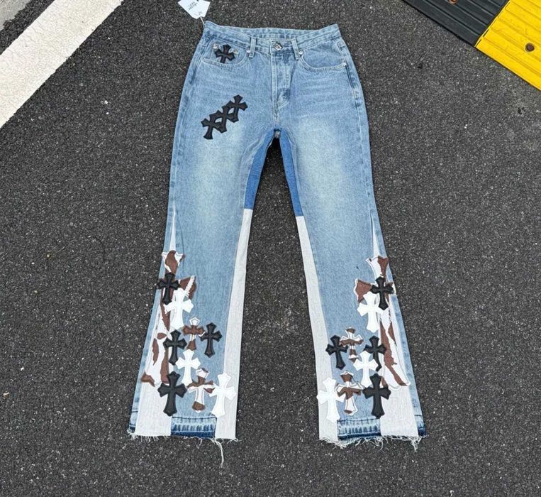 Джинси Chrome hearts x Gallery Dept jeans