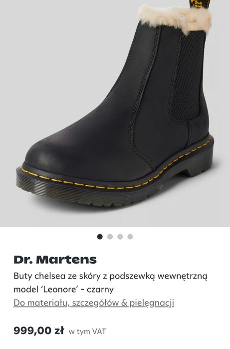 Botki ze skory ocieplane Dr.Martens 37