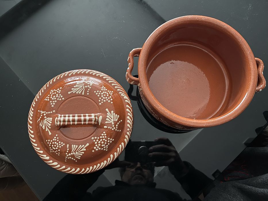 Tachos em barro rustico pequenos