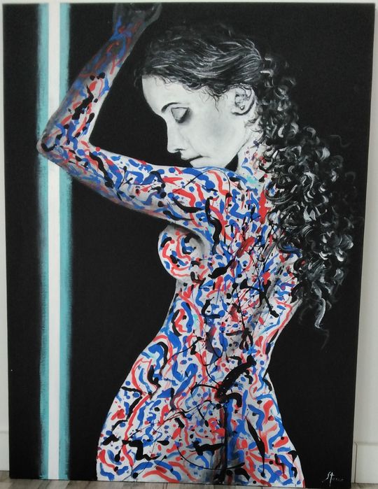 Pintura Giorgio Stocco - Un corpo dipinto n.3