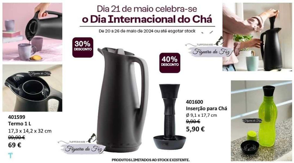 Termos e copos térmicos Tupperware