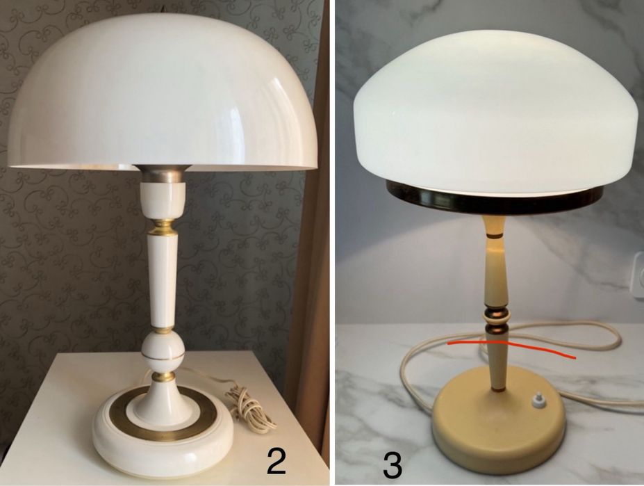 Винтажные настольные лампы, лампа старинная, лампа СССР, mid— century