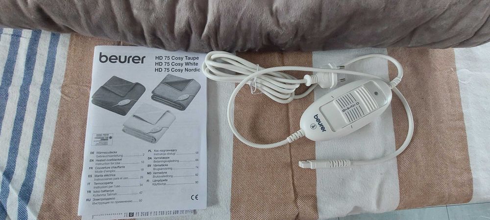 Beurer HD75 Cosy Taupe koc elektryczny 180 x 130 cm