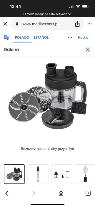 Duży malakser z akcesoriami do blendera Götze & Jensen HB950K