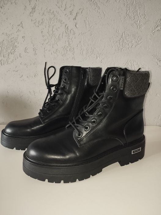 Nowe, czarne botki trapery Esprit r. 42