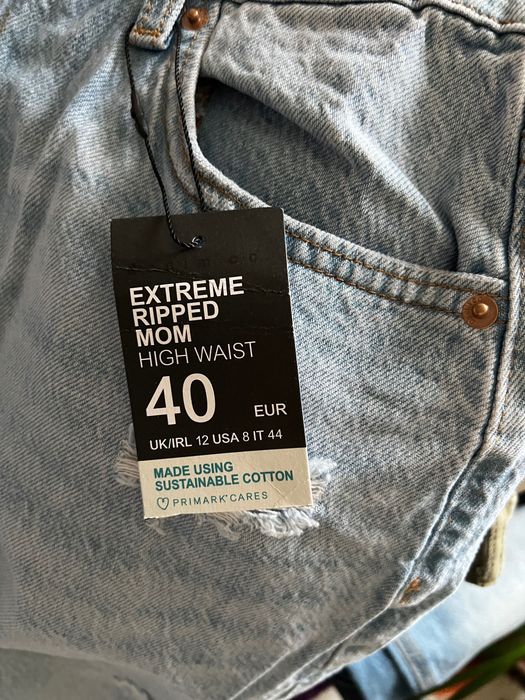 Нові джинси Mom fit ,40р, Primark,Англія, 780гр