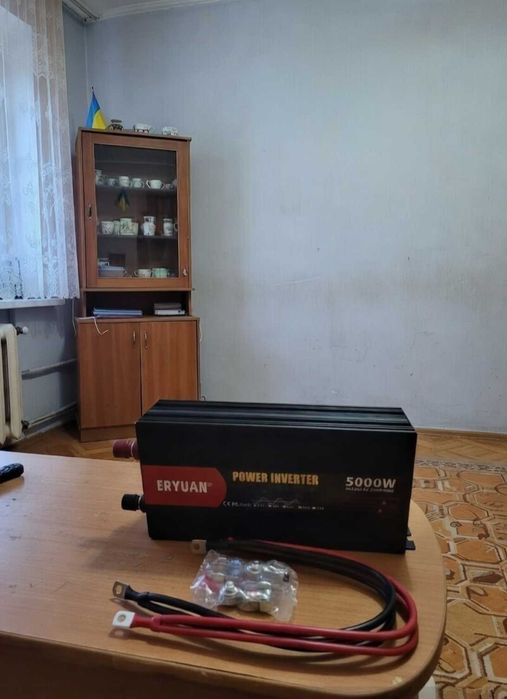 Інвертор 5000Вт чистий синус 12v 220v перетворювач напруги