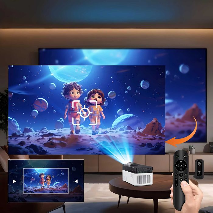 Projektor HY450 4K 1080P Netflix ANDROID Led Auto Fokus Wifi6 BT 5.4