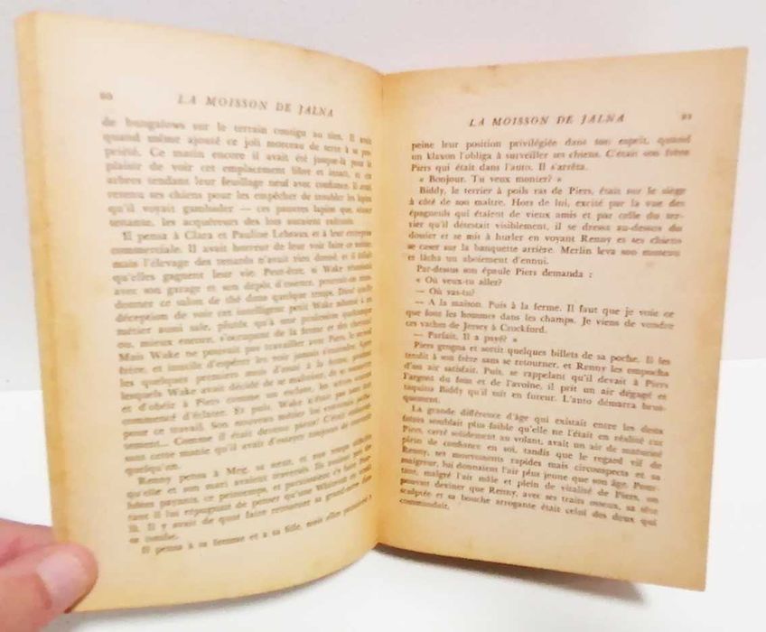 La Moisson de Jalna, de Mazo de la Roche. (edição francesa)