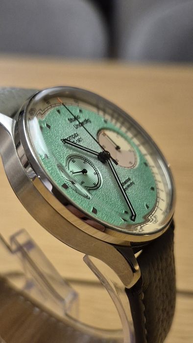 Zegarek Studio Underd0g Mint Ch0c Chip Manual Chronograph miętowy