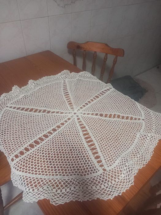 Toalhas de renda feitas a mão