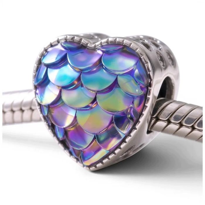 Charms Morski Opal Srebro 925 morze ocean 2 szt.