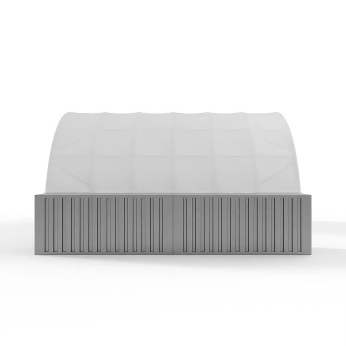 Zadaszenie kontenerowe 12x12m Całoroczna ochrona Plandeka PVC 750 g/m2