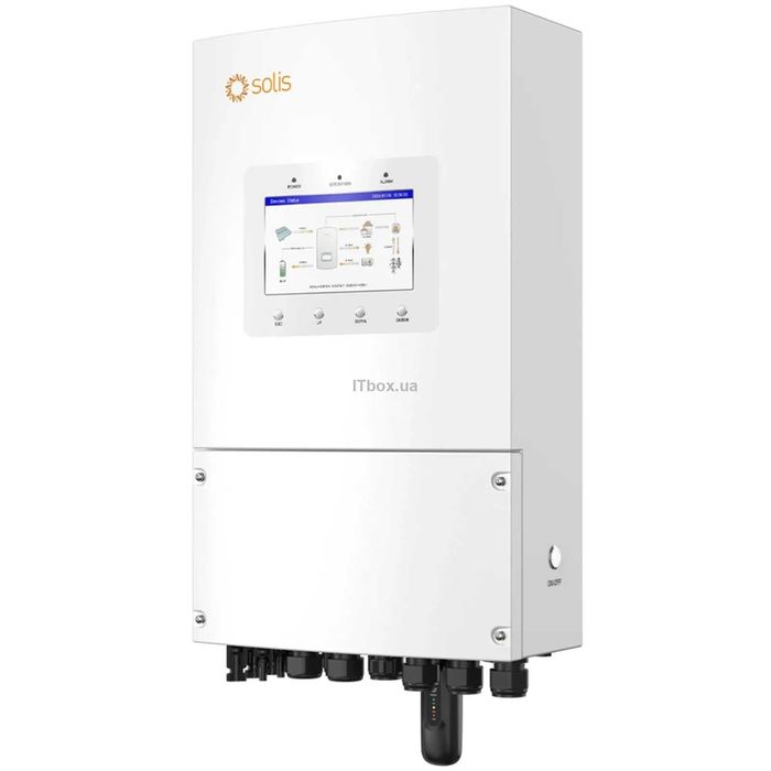 Сонячний інвертор Solis S6 6kW (S6-EH1P6K-L-PLUS) безшумний, ДБЖ