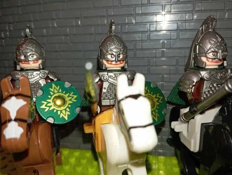 Zestaw 3szt Figurki jeździec Rohanu Lotr Władca Pierścieni Hobbit lor