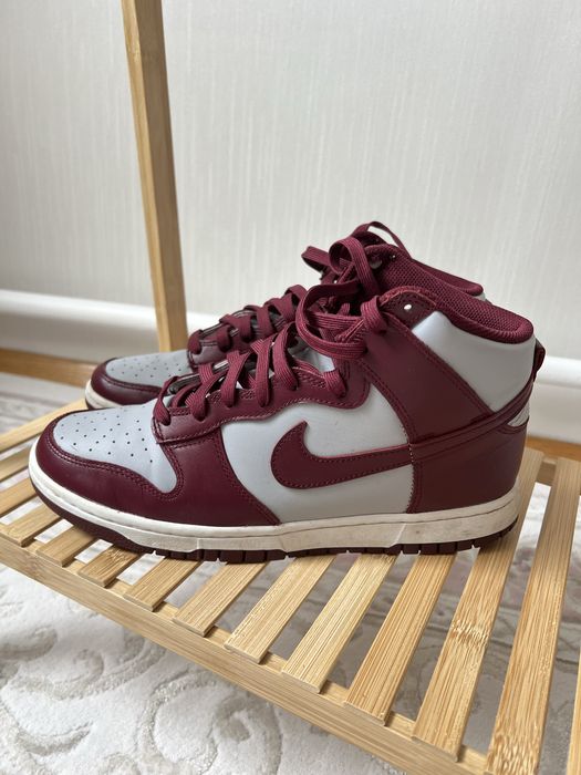 Хайтопи кросівки Nike Dunk High Dark Beetroot Red/Grey