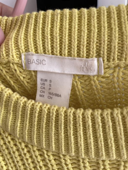 Жіночий жовтий джемпер светр h&m