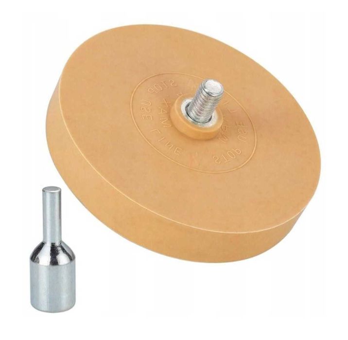 Krążek do Usuwania Kleju Gumowy na Wiertarkę + Adapter