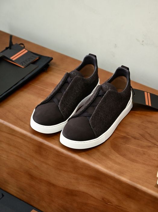 Чоловічі кеди Zegna 39-46 Натуральні матеріали | Преміум якість