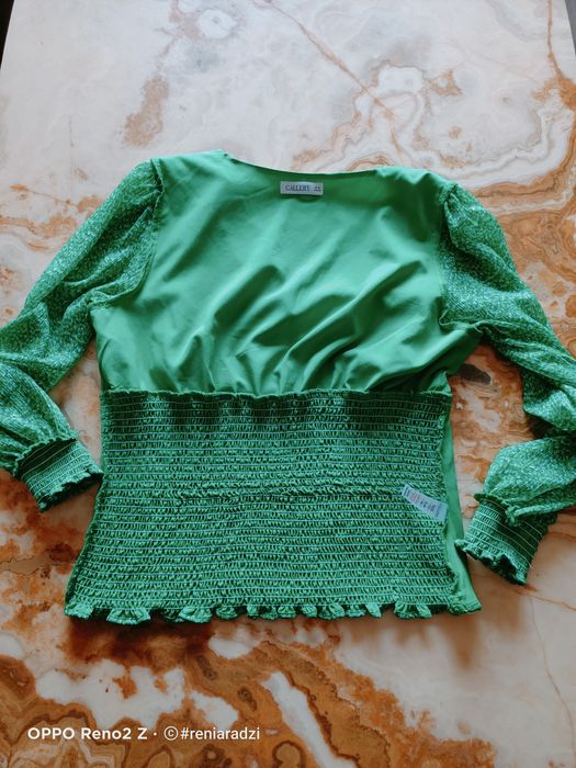 Bluzka,  r.40, L, szyfon, Gallery, ze ściągaczem