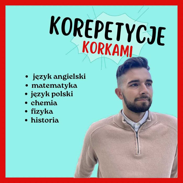 Korepetycje angielski NATIVE matematyka chemia polski OSTATNIE MIEJSCA