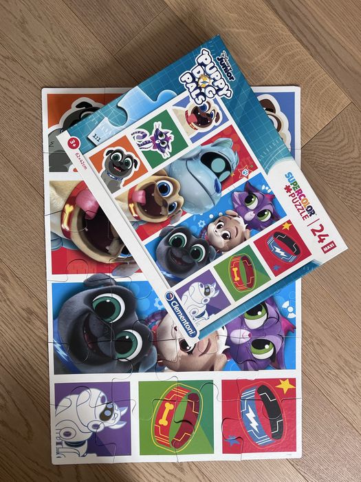 Komplet trzech puzzli dla 2-3 latka Psi Patrol Puppy Dog, Minnie Mouse