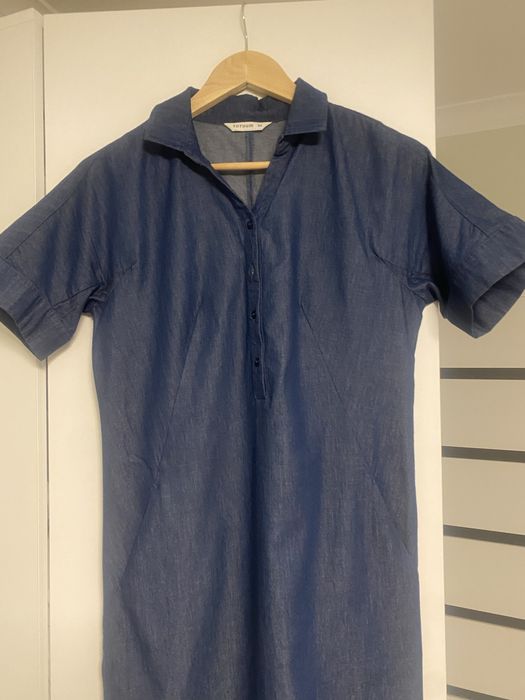 Sukienka granatowa-dzinsowa