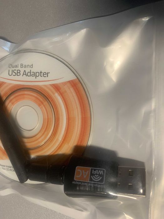 Двухдиапазонный с антенной USB Wi-Fi адаптер 600 Мбит/с 2.4ГГц 5ГГц